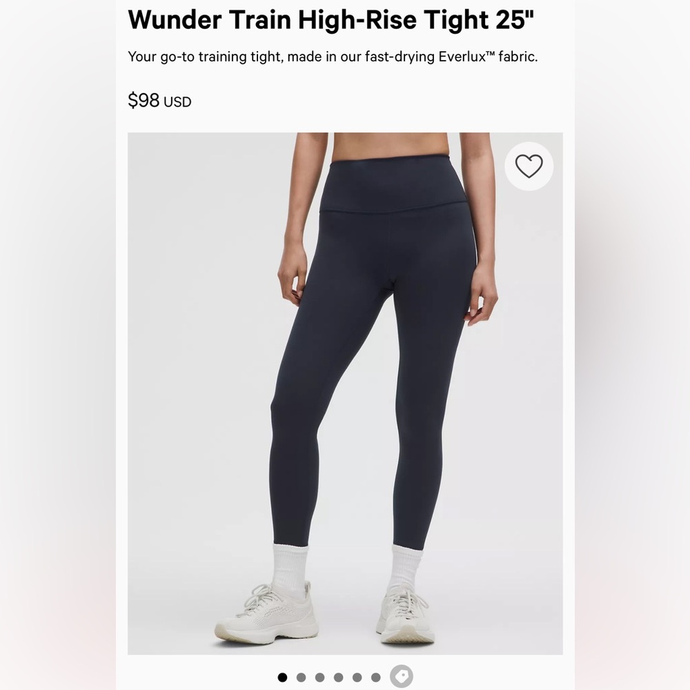 lululemon athletica Wunder Train High-Rise Tights - 25”